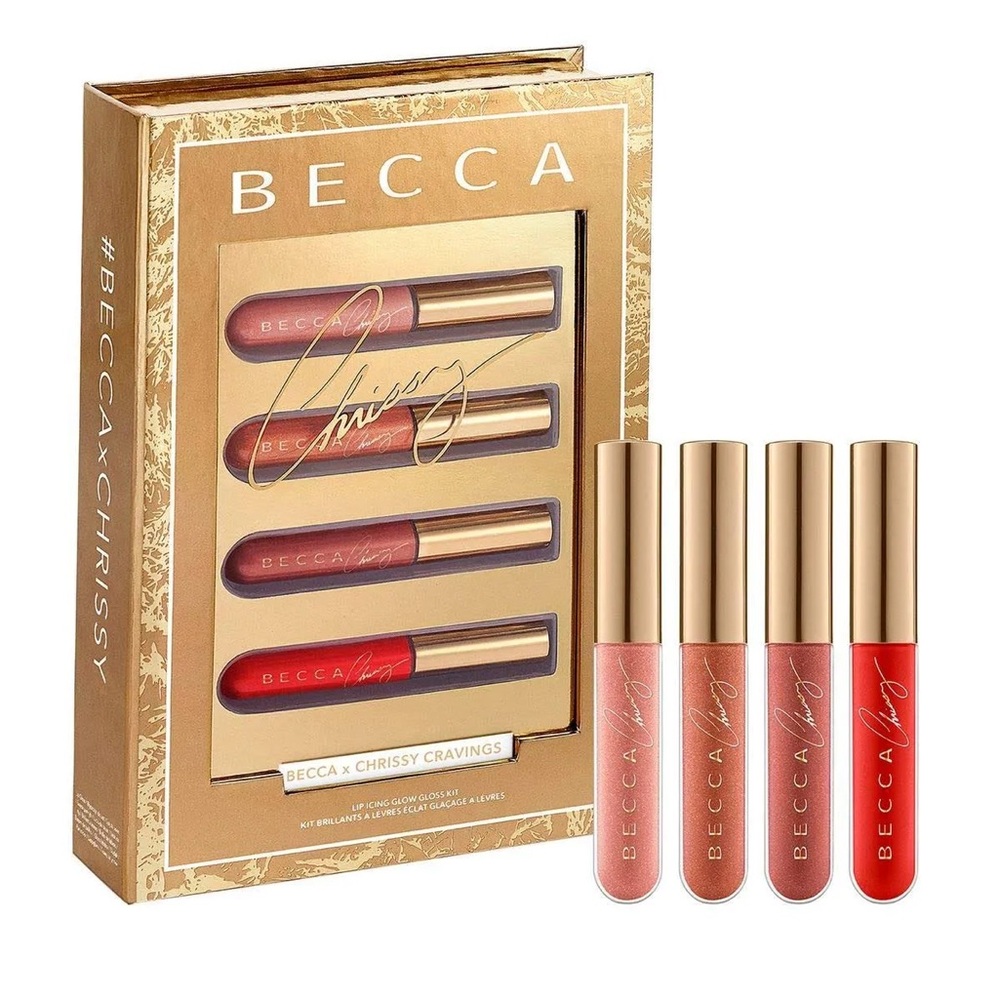 BECCA x Chrissy Cravings Lip Gloss Set - Red and Pink Shades